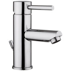 Waschtischarmatur »TURRO SINGOLO«, Messing, Spiegelnd, ⅜", Inkl. Ablaufgarnitur