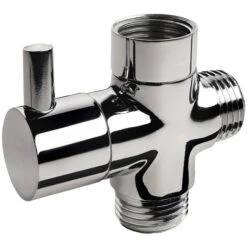 3-Wege Umsteller, 1/2", Silber