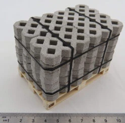 Betonstein-Palette Im Maßstab 1:14,5.Rasengitter Aus Beton