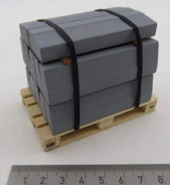 Bordstein-Palette Im Maßstab 1:14,5. Bordsteine Aus Holz