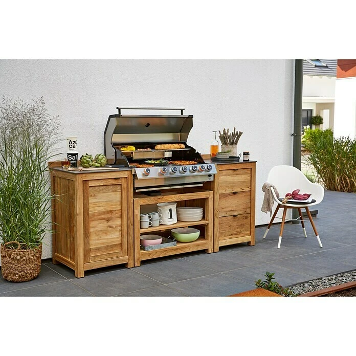 Sunfun Zoe Grillküchen-Modul Grill-Unterschrank L X B X H: 57,5 X 93 X 66 Cm, Holz – Bild 2