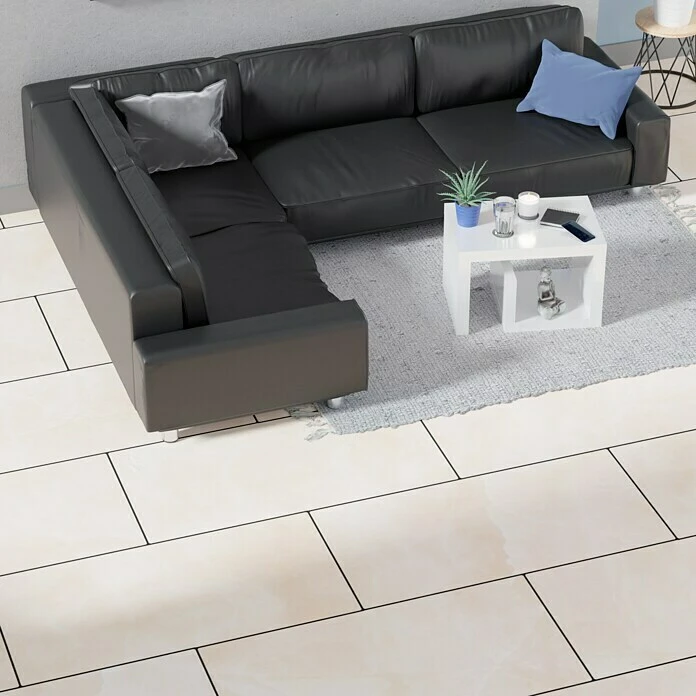 Feinsteinzeugfliese Musical 60 X 120 Cm, Beige, Glänzend – Bild 6