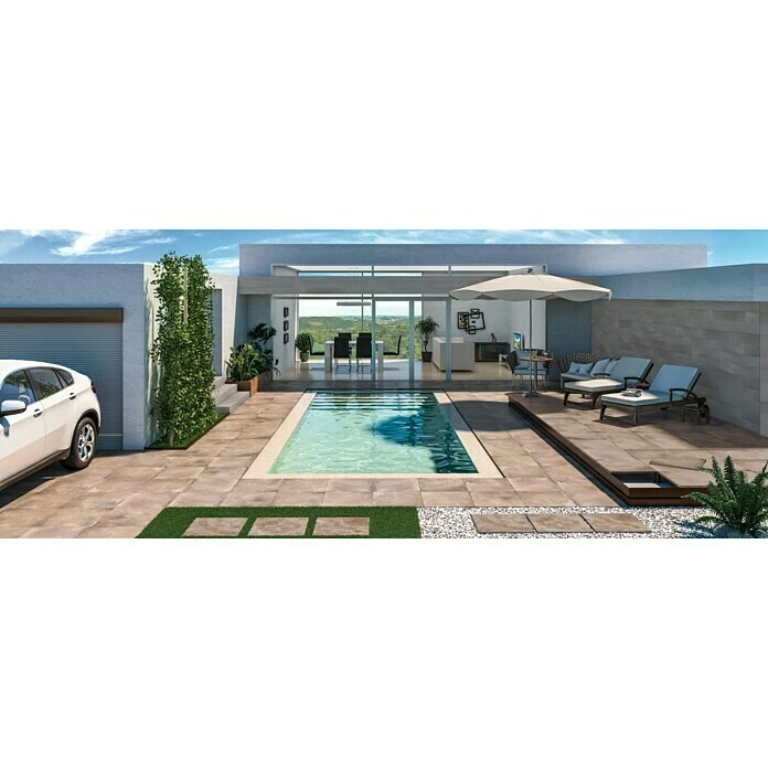 Terrassenfliese Kano 60 X 60 X 2 Cm, Beige, Matt – Bild 3