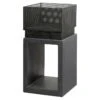 Elite Feuerkorb Grau/Schwarz, L X B X H: 44 X 44 X 85,5 Cm