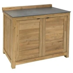 Sunfun Zoe Grillküchen-Modul Doppelschrank Natur, L X B X H: 63 X 120 X 94 Cm