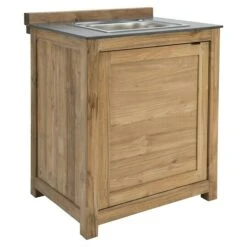 Sunfun Zoe Grillküchen-Modul Waschbecken Natur, L X B X H: 63 X 58 X 94 Cm