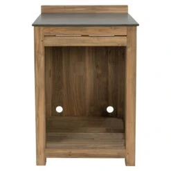 Sunfun Zoe Grillküchen-Modul Multifunktionsregal Natur, L X B X H: 63 X 67,5 X 94 Cm