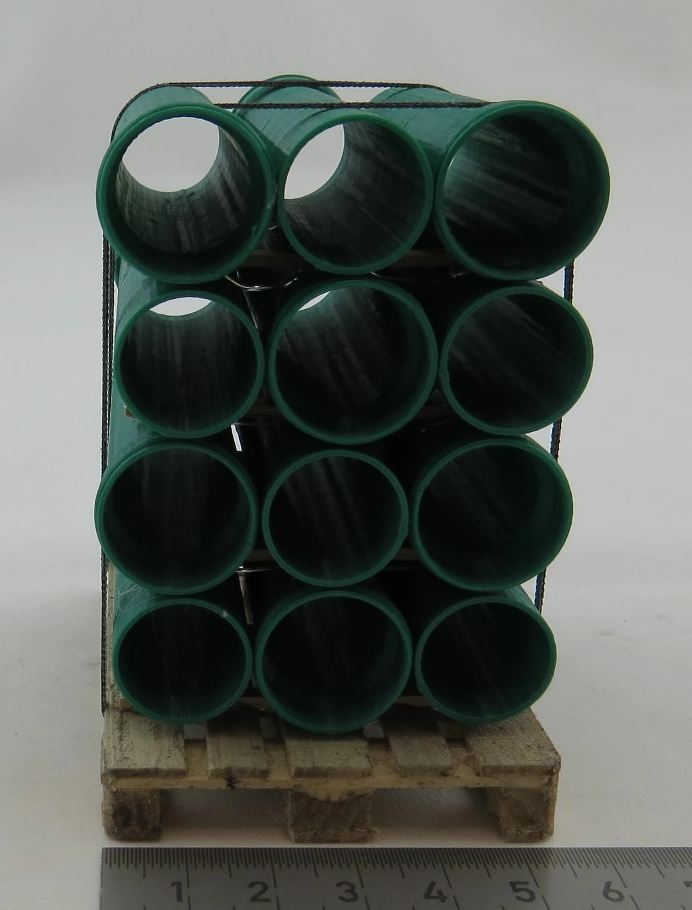 Kanalrohr-Palette Im Maßstab 1:14,5. GRÜNE Kanalrohre (3D-Dr – Bild 3