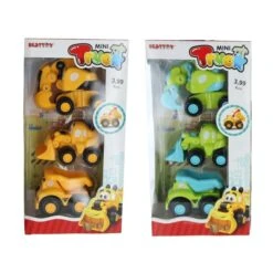 Besttoy - Baufahrzeuge - 3 Stück - 1 Set