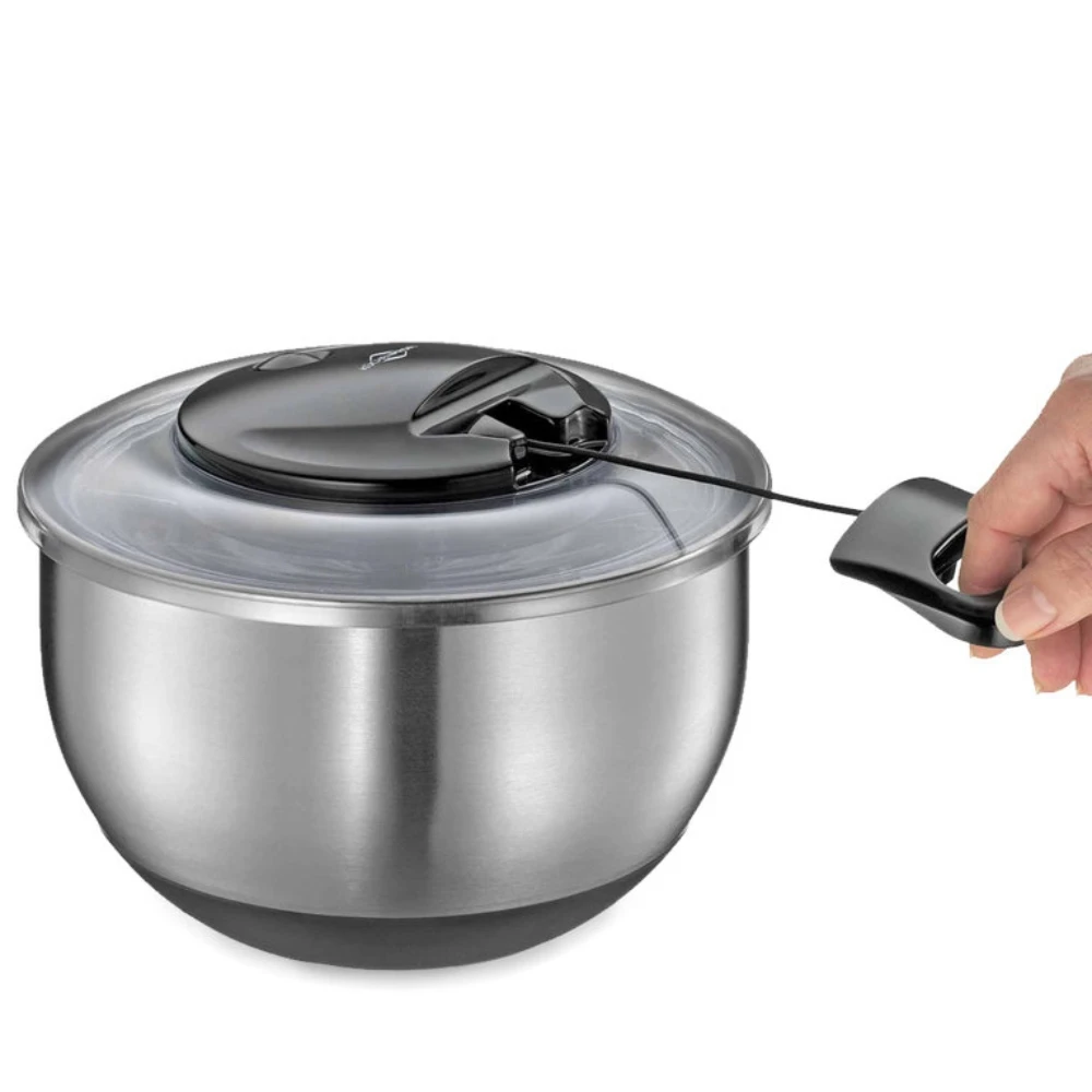 Küchenprofi - Edelstahlsalatschleuder ""Turbo"" – Bild 2