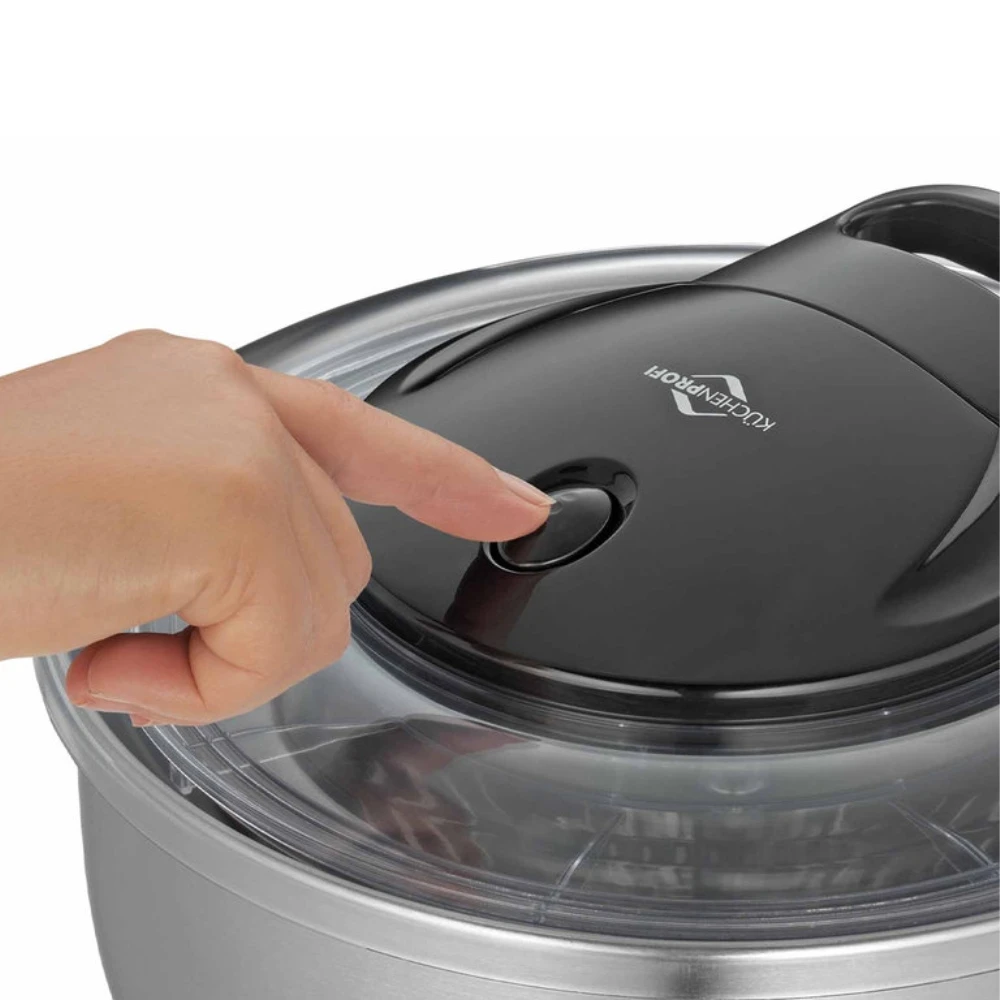 Küchenprofi - Edelstahlsalatschleuder ""Turbo"" – Bild 3