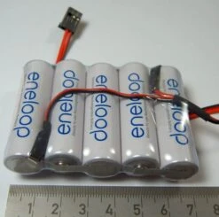 1 Akku-Pack Mit 5x Sanyo ENELOOP, 6,0V 5 Zellen, 2000mAh
