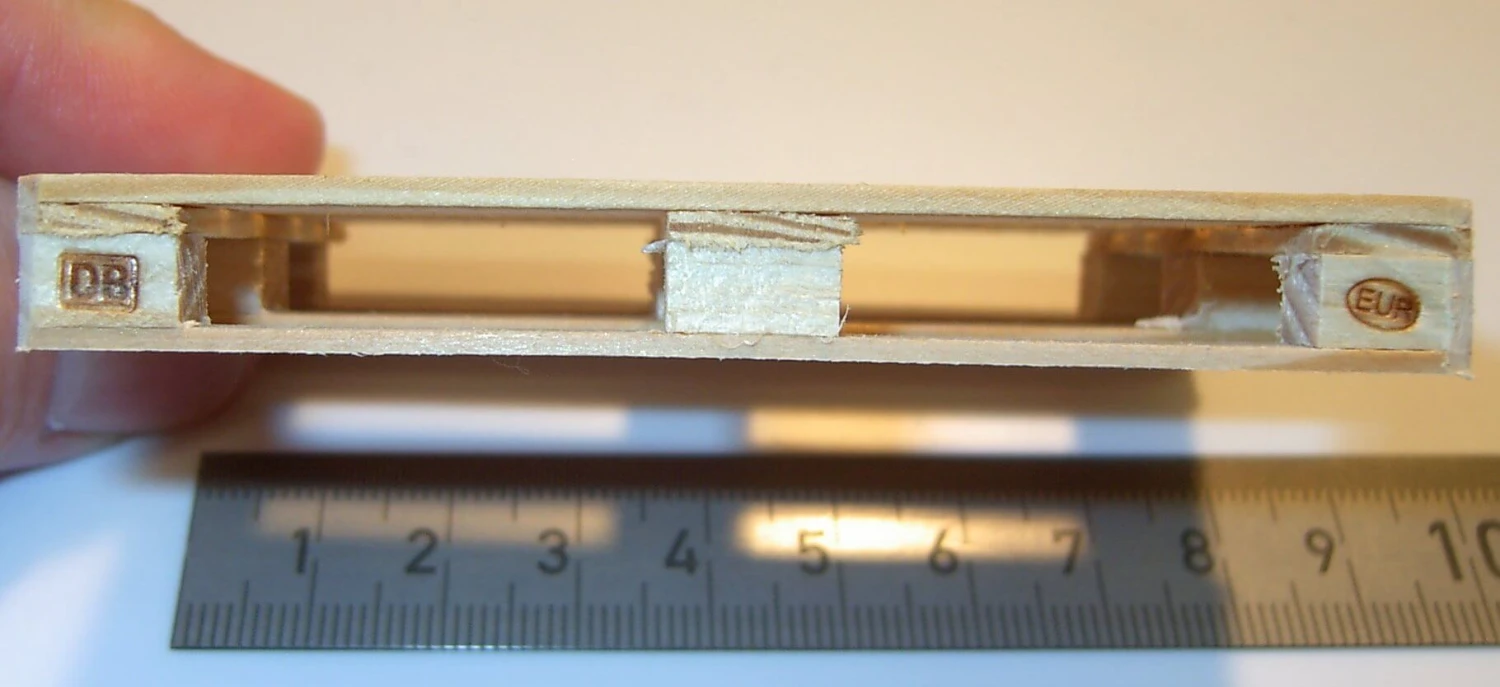 1 Unbehandelte DB-Europalette Im Maßstab 1:14,5. Passend – Bild 2