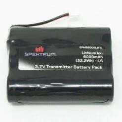 Spektrum 3.7V 6000mAh 1S Transmitter Battery: IX12/NX6/NX8 Tx Plug (XH-1S)