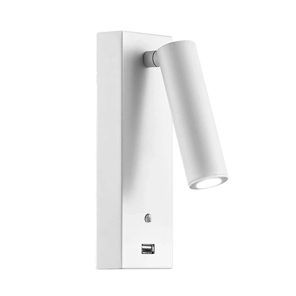 Wandleuchte Led Tilting Spotlight Aus Weißem Oder Mattschwarzem Aluminium - Cardie – Bild 2